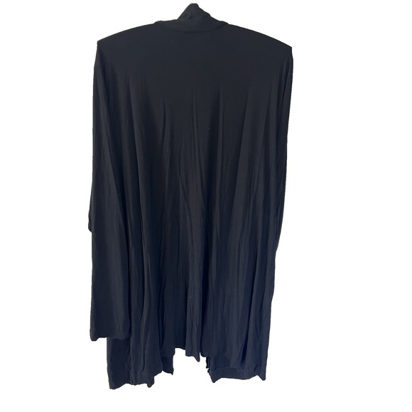 Torrid Black Open Cardigan Sweater Women 4 Mature Office Work Everyday Comfort - Picture 2 of 7